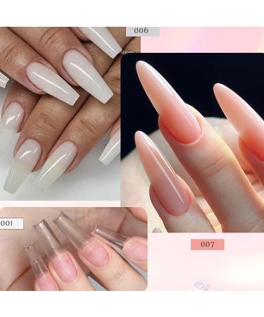 Poly Gel Nail Kit 3 Colors Clear White Pink Builder Nail Gel Set Nail Extension Gel kit 15ML Gel With Slip Solution All-in-one Nail Strengthen Gel Nail Art Kit DIY for Beginners Gifts Set for Women - Buy Online on GoSupps.com