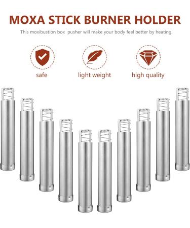 Ultechnovo 10 STK Moxa Gel Holder & Eye Massage Device - Automatic Pusher & Burner for Moxibustion - Rustproof Steel Face Massage Tool - Buy Online on GoSupps.com