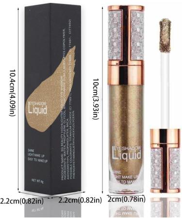  TianWlio Long-Lasting Multicolor Eyeshadow - Shimmering Liquid Eyeshadow with Silky Glow Illuminating Eyeshadow 4ml Palette of Colorful Glitter Eyeshadows - Buy Online on GoSupps.com