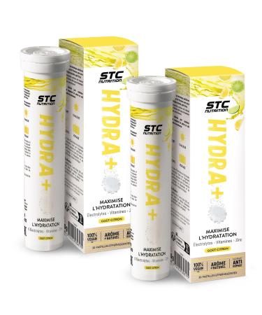 STC NUTRITION - Hydra+ - Pr paration pour boisson isotonique base d lectrolytes vitamines sucre et dulcorant d origine naturelle - Optimise l hydratation - Go t Citron - Lot de 2