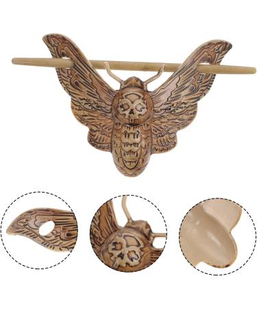 minkissy Moth Hairpin Wood Hair Bun Clip Japanese Chopsticks Hair Clips for Girls Metal Hair Claw Clips Wedding Hair Clip Chignon Pin Japanese Bread Shawl Pin Tie Miss With Stick Plastic - Buy Online on GoSupps.com