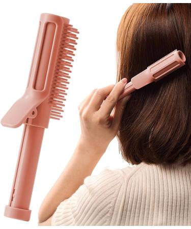 Styling Hair Curling Tool | Volumizing Hair | Curling Make Up Brush Roller Tool Hair Curlers on Top of Head Grip Hair Root Volume Hair Styling Pink - Buy Online on GoSupps.com