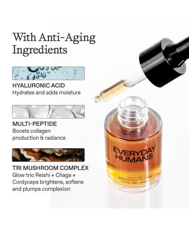 Sun Blush Glowing Self Tanning Drops - Australian Made | Natural Gradual Tanner for Face & Body | Fragrance Free | Medium to Dark | Everyday Humans - Buy Online on GoSupps.com