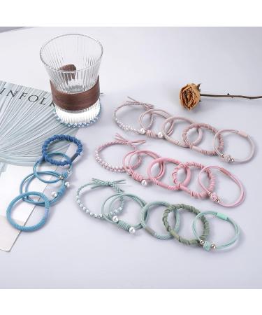 Yolev 20Pcs Boho Hair Ties Bracelet | Elastic Ponytail Holders for Women/Girls - Buy Online on GoSupps.com