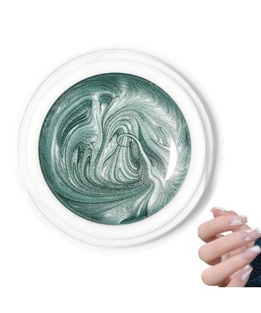 MetallicPainting Gel Nails Gold Silver Gel Nail Polish MetallicMirror MetallicGel Nail Polish Metal Painting Gel Silver Gel For Nails Soak Off UV/LED Salon Green