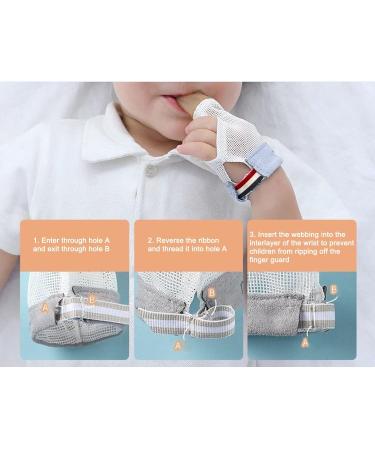 Buy Baby Stop Thumbs Finger Protection Set - Soft Silicone Breathable 2-Finger Design for Thumb Sucking Relief - Buy Online on GoSupps.com