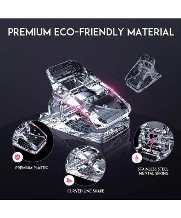 10 PCS Transparent Nail Clips for Extension Gel Nail Tips - UV LED Quick Building Gel Finger Nail Forms - DIY Gel Nail Kit - Buy Online on GoSupps.com