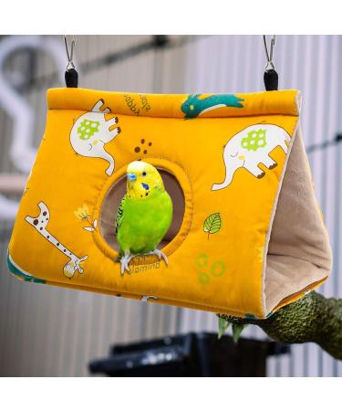 RANYPET Winter Warm Bird Nest House Hanging Hammock Velvet Shed Hut Cage for Parrot, Parakeet, Cockatiels, Budgies Plush Fluffy Hideaway Sleeping Bed for Birds - Buy Online on GoSupps.com