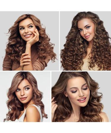 Mabufun Jumbo Hair Rollers Set Hair Rollers Self Grip Curlers For Long Hair No Heat Curlers Heatless Hair Rollers With Clips & Comb 24 Packs (Black 24Pcs) - Buy Online on GoSupps.com