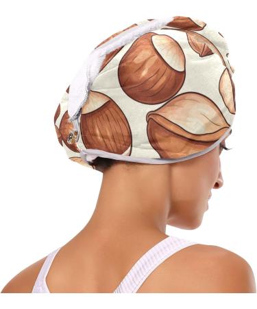 Chinese Chestnut Hair Towel 2 Pack - Super Absorbent Quick Dry Hair Turbans for Women & Girls | Perfect Hair Drying Solution - Buy Online on GoSupps.com