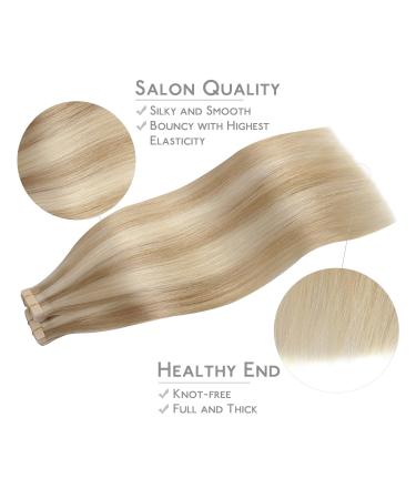 Buy If-of-Hearted Tape Extensions - 40PCs 80g 30cm Real Hair Dirty Blonde Highlights - Invisible Tape In Extensions - Buy Online on GoSupps.com
