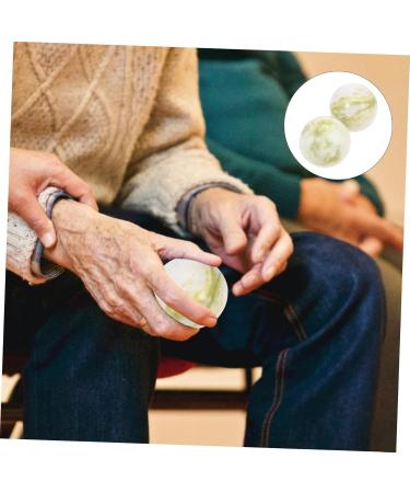 Buy Healvian Jade Massage Balls - 3 Set Gymnasium Hand Therapy Balls for Relaxation & Wellness - Buy Online on GoSupps.com