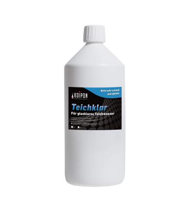 Koipon pond clear 1l pond water supplier for clear pond water |Ponds against floating algae green and cloudy water |Reduces phosphate and heavy metals 1 L - Buy Online on GoSupps.com