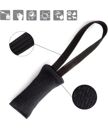 Dingo Gear Cotton Nylon Bite Sausage for Dog Training | IGP IPO Obedience Protection | 15x5 cm with Handle | Black - S00072 - Buy Online on GoSupps.com