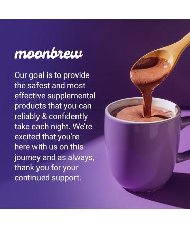 MoonBrew Nighttime Magnesium Coconut Chocolate Mix Natural Sleep Aid Drink Mix for Adults - Calming Melatonin-Free Sleep Support Powder with Magnesium Glycinate L-Theanine Chamomile & Zinc - Buy Online on GoSupps.com