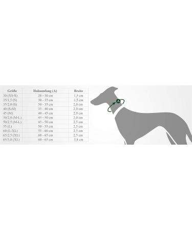 HUNTER Neopren Vario Plus Dog Collar - Padded Nylon Adjustable Grey Collar (50/2.5 ML) - International Shipping Available - Buy Online on GoSupps.com