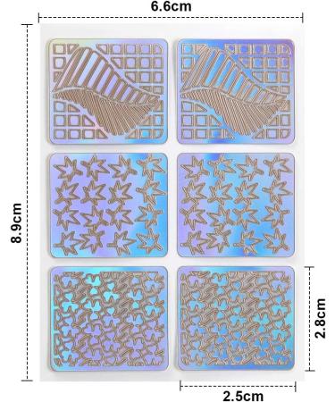 Dokpav 144 Pcs Nail Vinyl Stencils Set - 72 Unique Designs for Nail Art Decoration | DIY Nail Design Tools Decals - 24 Sheets - Buy Online on GoSupps.com