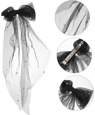 FRCOLOR Bridal Hair Accessories Bow- Knot Hair Clip Bridal Hairpins Hair Barrette Bow Headdress Bachelorette Party Veil Tiara for Girls Bow-knot Hair Clip Bride Decorate Wedding Iron - Buy Online on GoSupps.com