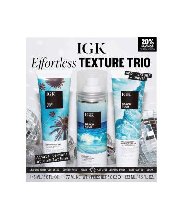Shop IGK Effortless Texture Trio Kit - International Shipping | Elevate Your Hair Game - Buy Online on GoSupps.com