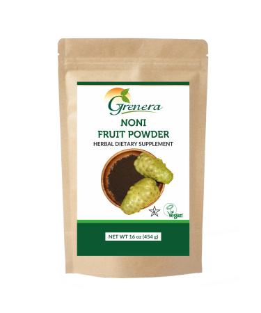 Grenera Organic Noni Fruit Powder, 1 lb (454 g)  Organic, Non  GMO, Gluten Free