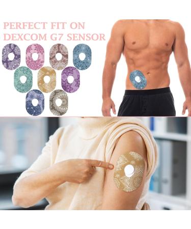 Buy TrelaCo 36 Pcs Adhesive Patches for G7 - Colorful Mandala Floral Patterns | Pre-Cut Tape for Continuous Glucose Monitor Protection - International Shipping Available - Buy Online on GoSupps.com