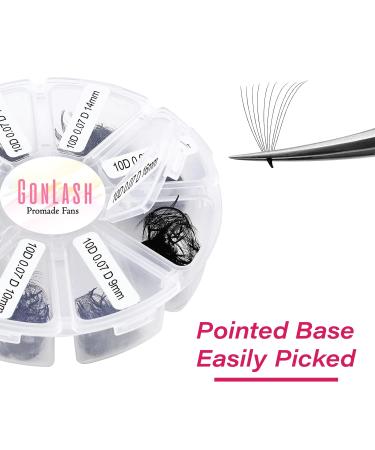 Shop GON Lash 1000 Fans Tray - Premium Volume Lash Extensions | Mixed Length Premade Fans | 5D D Curl 9-16mm - International Shipping Available - Buy Online on GoSupps.com