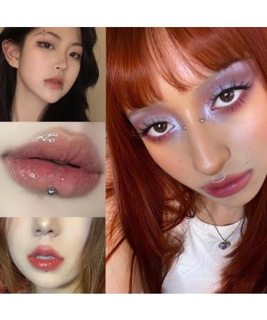 NOOEPC Face Gems & Fake Lip Piercings | Non-Piercing Nose & Eyebrow Studs | Y2K Punk Makeup Stickers for Men & Women - Buy Online on GoSupps.com