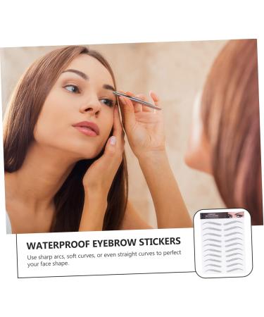 Ipetboom 12 Sheets Waterproof Eyebrow Stickers Makeup Stickers Fake Eyebrows for Women Eyebrow Tool Make up - Buy Online on GoSupps.com