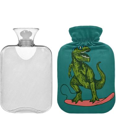 Dinosaur Surfer Hot Water Bottle | Pain Relief & Heating Pad | 1L - Ideal for Headaches & Cramps - Shop Internationally - Buy Online on GoSupps.com