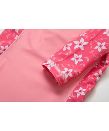 BONVERANO Baby Girls Swimsuit | Toddler Bathing Suit with UPF 50+ Sun Protection | Long-Sleeve Zipper One Piece Swimwear | 18-24 Months Sakura - Buy Online on GoSupps.com