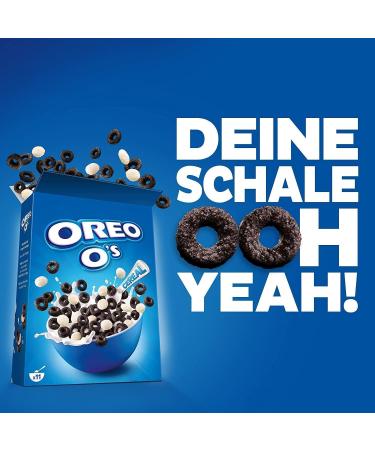 2 x Oreo O's Cereal Cereal with Cocoa and Vanilla Flavour | Enriched with Vitamins & Iron 350 g Breakfast Cereal | Snack Anytime | Share Pack |Delicious Crunchy Cocoa Hoops | Sold by EPL - Buy Online on GoSupps.com