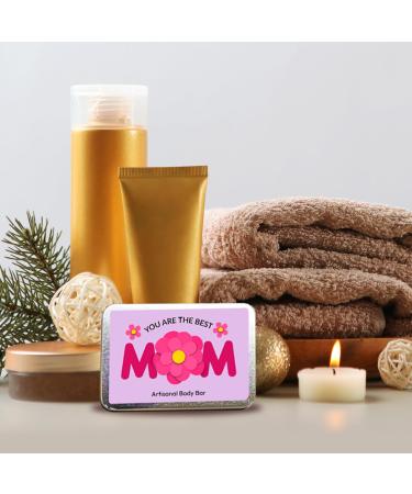 Shop Gears Out Best Mom Soap Bar & Tin Set - Unique Mother's Day Gift Pink Soap for Women Perfect Stocking Stuffer - Buy Online on GoSupps.com