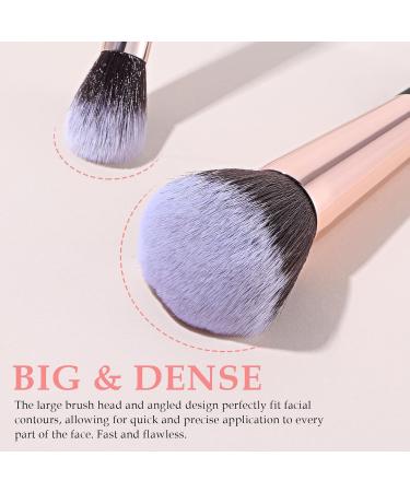 Shop Sibba 2 Pcs Makeup Brush Set - Foundation Powder Blush & Highlighter Brushes with Wooden Handles for Flawless Blending & Travel - International Shipping Available - Buy Online on GoSupps.com