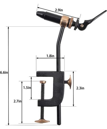 AGOOL Rotary Fly Tying Vise with Bench Clip - Metal Clamp Vise for Jigs and Teasers - Buy Online on GoSupps.com