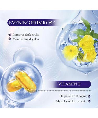 Vitamin E Face Routine Set for Women | Evening Primrose Skin Care | Moisturizing Toner Serum Creams & Cleanser - Buy Online on GoSupps.com