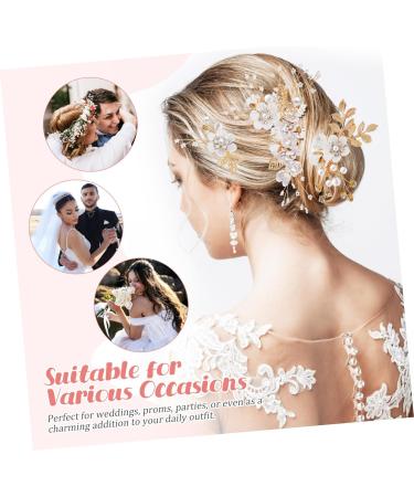 MERRYHAPY 1 Set Comb Set Bride Headdress Wedding Hair Comb Bridal Hair Side Comb Wedding Hair Accessory Hair Side Combs Wedding Hair Pin Decorative Hair Combs Flower Bridal Combs Pearl White - Buy Online on GoSupps.com