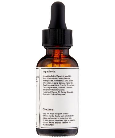 Beard Growth Oil - Argan Grapeseed & Jojoba Oils | 1oz for Thicker Fuller Beards | Fills Patchy Areas - Buy Online on GoSupps.com