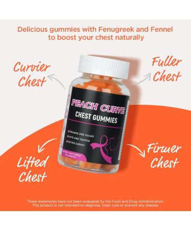 Aromlife Chest Gummies for Enhance Confidence Bear Shaped Chest Gummies with Herbal Ingredients 60 Count Peach Flavor Natural BBL Gummy for Women and Men - Buy Online on GoSupps.com
