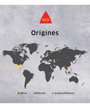 Delta Caf s Caf en Grains Platinum Paquet de 500 g Espresso Intense Arabica & Robusta Notes Chocolat es & Fruit es Pour Machines Automatiques et Moulins Sans saveur 500 g (Lot de 1) - Buy Online on GoSupps.com