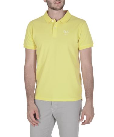 19V69 ITALIA Men's Polo Shirt XXL Yellow Popcorn