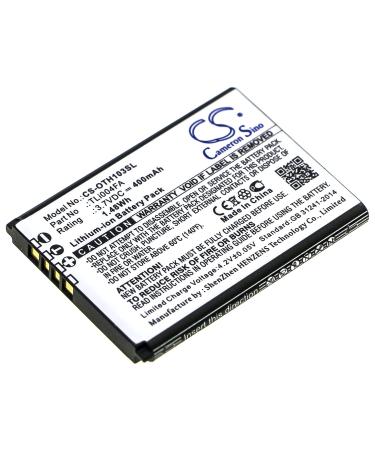 400mAh Replacement Battery Compatible with TLi004FA OneTouch 1013X OneTouch 1035D OneTouch 1046D OT-1013X OT-1035D OT-1046D