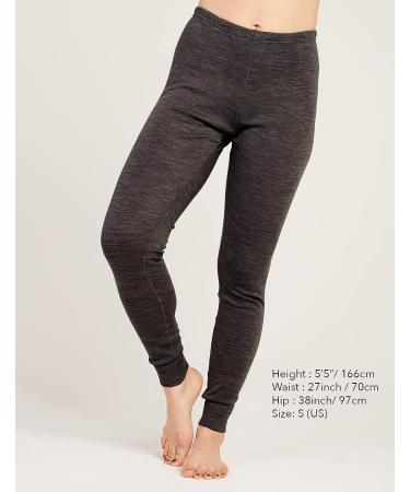 LAPASA Women's 100% Merino Wool Base Layer 250g Midweight Thermal Pants - X-Large Dark Heather Gray - Buy Online on GoSupps.com