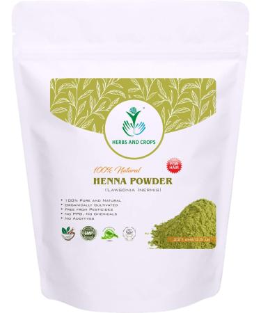 Herbs And Crops Organically Grown Henna Powder For Hair Only (227 g (1/2 lbs) 227 g (8 oz)