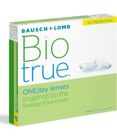 Buy Bausch + Lomb Biotrue Oneday Varifocal Contact Lenses - 90 Soft Daily Lenses for Presbyopia | BC 8.6mm | Dia 14.2mm | High Add 3.75 D | International Shipping Available - Buy Online on GoSupps.com