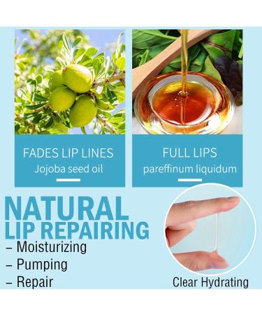 Lip Plumper Lip Gloss Lip Maximizer Balm Plumper Lip Extreme Volume Healthy Enhancer Hydrated Lips Moisturize Eliminate Dryness Wrinkles Enhances Plump Gloss (Clear Pink Color) - Buy Online on GoSupps.com