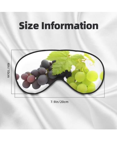 Shop Purple & Green Grapes Eye Mask - Soft Elastic Adjustable Sleep Mask for Men & Women | International Shipping - Buy Online on GoSupps.com