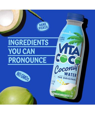 Vita Coco Coconut Water 16.9 Oz Slim Bottle (Pack Of 12) | Natural Hydrating Electrolyte Drink - Gluten Free | Smart Coffee Soda Sports Drinks Alternative - Buy Online on GoSupps.com