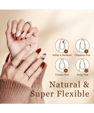 Modelones 500 Piece Transparent Nail Tips - Coffin Ballerina PMMA Resin for Gel Nail Art - 10 Sizes Pre-Buffed Long Artificial Nails - Perfect for DIY Designs - Buy Online on GoSupps.com