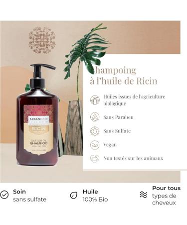 Arganicare | Duo Shampoo + Conditioner | Castor | Growth Accelerator | Gently Cleans & Moisturizes Hair | All Hair Types | 1x400 ML+ 1x400mL - Buy Online on GoSupps.com