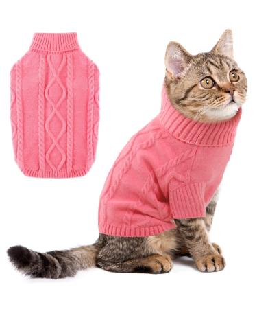 Dog sweater Small dogs pet sweater turtleneck winter warm dogs pet mantle puppy sweater for chihuahua bulldog dackel mops yorkie pink s rosa - Buy Online on GoSupps.com